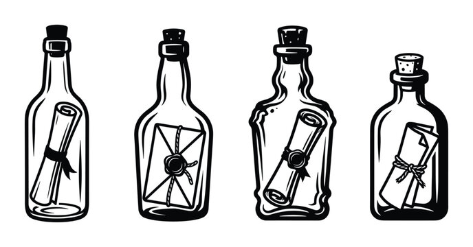 Bottled Messages: Vintage Collection of Secrets Delivered by Sea in Bottles