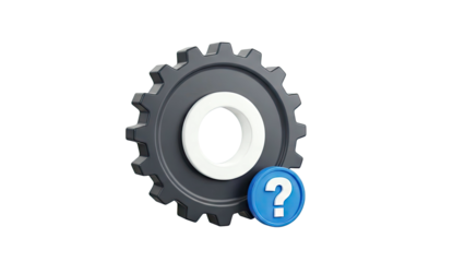 Gear with Question Mark Icon