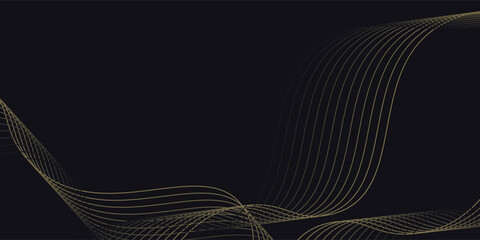 Abstract background with gradient wavy lines. Glowing vibrant flowing color line waves VECTOR