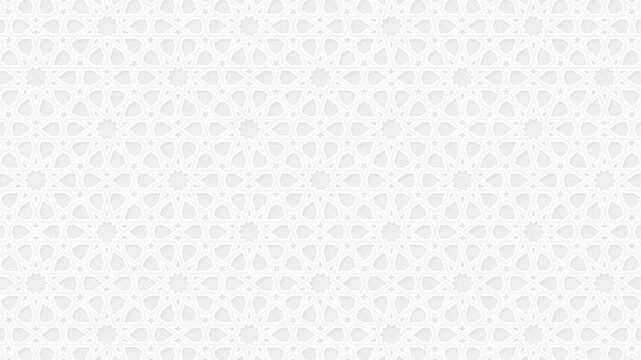 arabic pattern authentic style geometric seamless loop animation