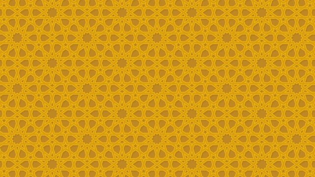 arabic pattern authentic style geometric seamless loop animation