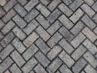 old paving blocks are starting to darken