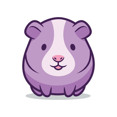 Fototapeta premium Adorable Cartoon Guinea Pig Illustration
