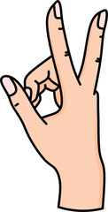 Various Hand Gestures Illustration
