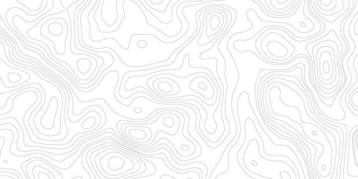 Topographic map background geographic line map with elevation assignments. Modern design with White background with topographic wavy pattern design.paper texture Imitation of a geographical map shades