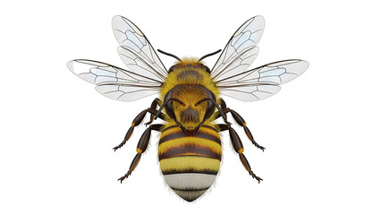 Obraz premium Close-up of a Honey Bee from Above