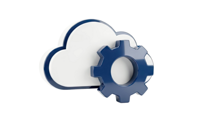 Cloud Computing Gear Icon