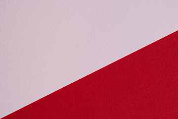 Red and Pink Paper Background with Diagonal Division