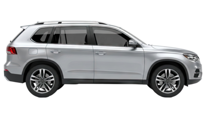 Silver SUV Car