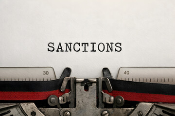 Iran and USA flags waving together, International Relations concept