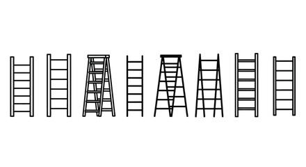 Series of ladders in various styles © Alex