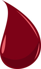 Blood Drop Flat Illustration