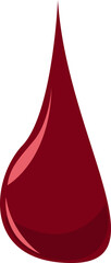 Blood Drop Flat Illustration