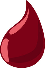 Blood Drop Flat Illustration