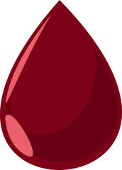 Blood Drop Flat Illustration