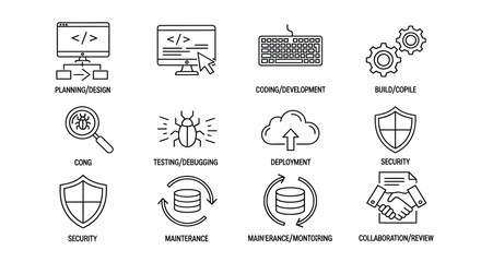 Software development life cycle Vector
