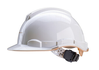 white hard hat on white background