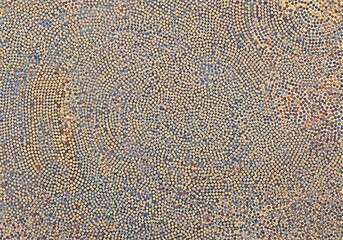 Abstract composition of countless dots forming a visually captivating scene