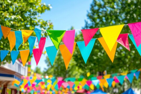 Vibrant block party showcases the richness of Hispanic culture. 