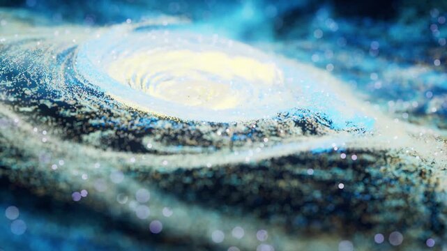 
Colorful nebula with density glowing particles, 3d rendering 4k