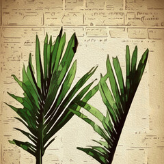 Botanical pattern for printing on wall decorations, fabrics, for use in graphics.