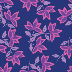 Fototapeta premium Ditsy floral seamless pattern. Small little flower pattern background. Repeat pattern. Ditsy print. Liberty style. Botanic surface design. Ditsy floral for fashion, texture, fabric, wallpaper, decor