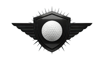 Golf Ball Crest with Wings