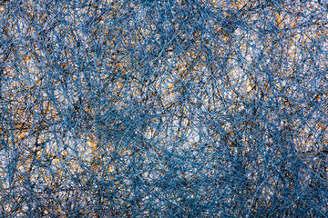 Abstract image of a plurality of intertwined threads