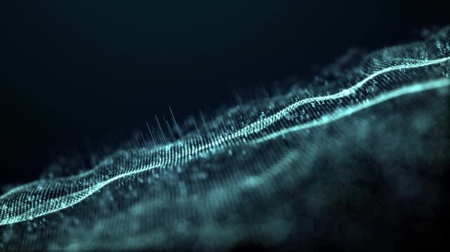 Abstract fluid particle background, 4K high-definition video, suitable for creating subtitles.