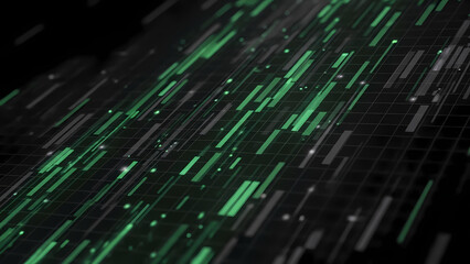Financial Technology Data Flow Background