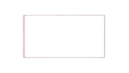 Blank White Rectangle Frame Border, Isolated on White Background