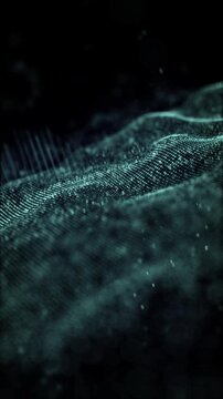 Abstract fluid particle background, 4K high-definition video, suitable for creating subtitles.