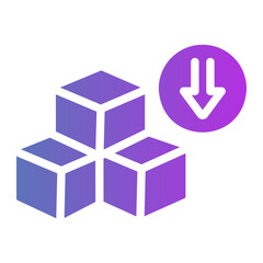 reduce sugar Line Gradient Icon