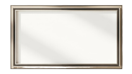 Empty Rectangular Frame with Shadow Overlay