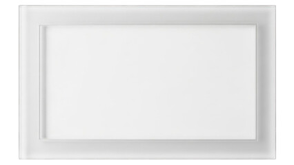 Obraz premium Modern Glass Photo Frame with White Interior - Isolated