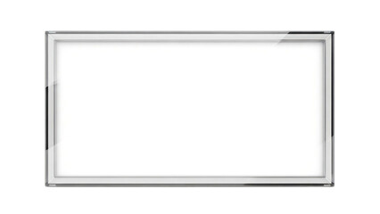 Obraz premium Blank White Screen Mockup Frame Isolated on White