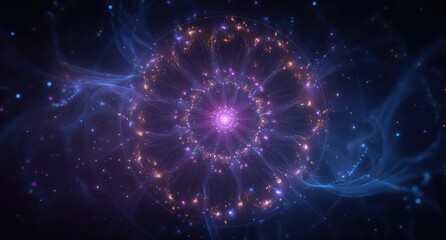 Obraz premium Cosmic Bloom - A Celestial Symphony of Light.