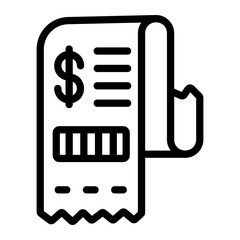Receipt Line Icon