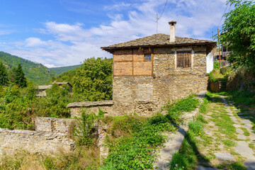 Typical houses in the village Kovachevitsa