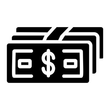 Dollar bill Solid icon