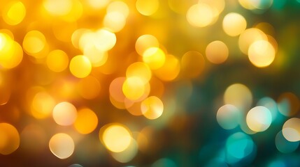 Soft yellow bokeh light on white background, abstract luminous texture