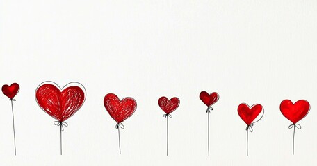 Hand-Drawn Heart Illustration for Valentine's Day