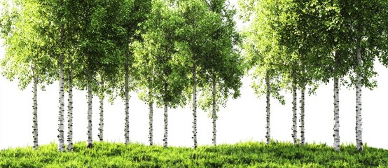 Betula forest showcasing stunning birch variations.