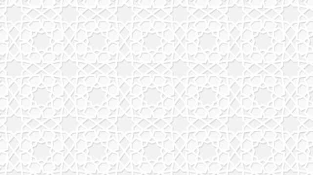 islamic background arabic seamless loop geometric pattern decoration 