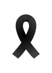 Black Morning Ribbon