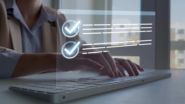 Digital checklist management for business certification and quality assurance. Quality certification service and standardization.Quality assurance document management technology standards and ISO.	
