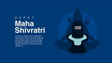 vector maha shivratri background template