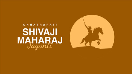 vector shivaji maharaj jayanti background template