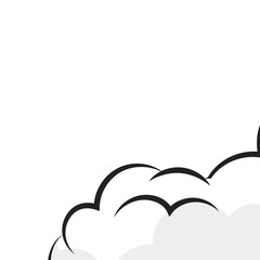 Comic Smoke Cloud Background © Maiza 
