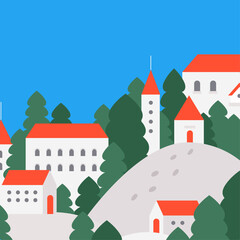 minimal landscape illustration